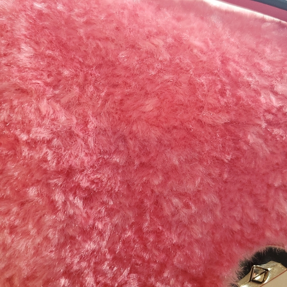 NWT Kate Spade Natalia Pink Faux Fur crossbody - Picture 7 of 11